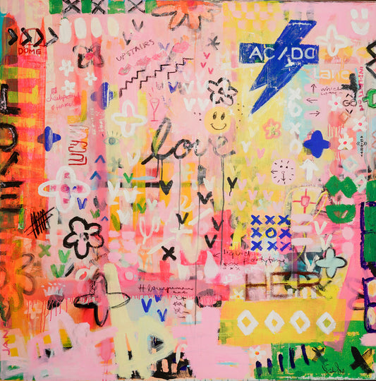 URBAN SERIES  - MELBOURNE UNDERGROUND  AKA  AC/DC   - an original on canvas SOLD (Copy)