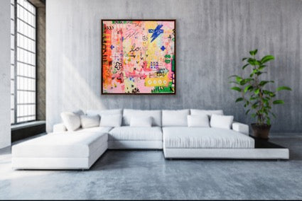 URBAN SERIES - MELBOURNE UNDERGROUND AKA AC/DC - an original on canvas SOLD (Copy)