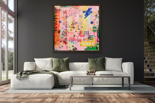 URBAN SERIES  - MELBOURNE UNDERGROUND  AKA  AC/DC   - an original on canvas SOLD (Copy)