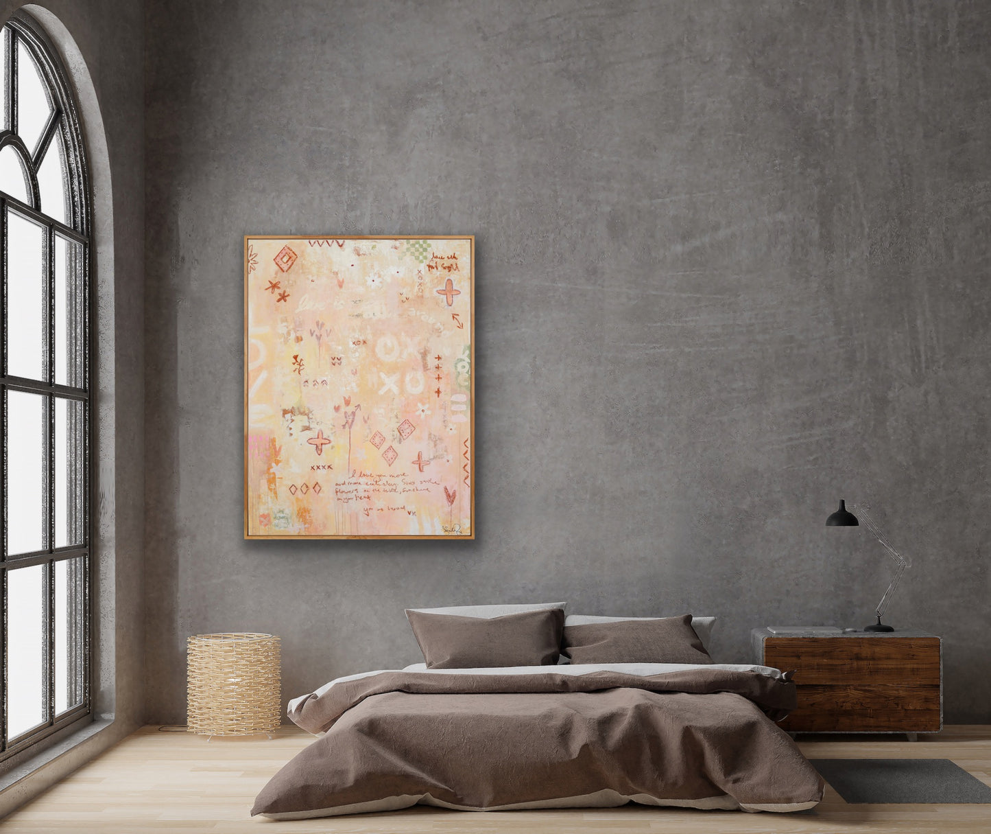 I LOVE YOU......Just the way you are - an original on canvas (SOLD)