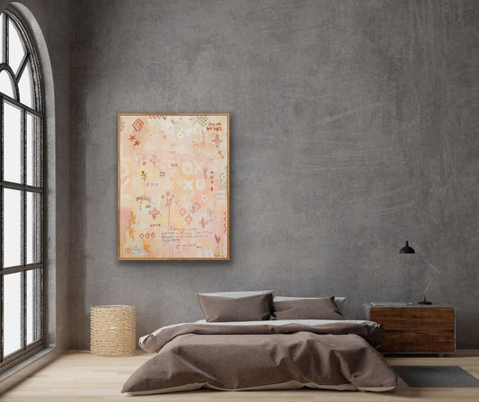 I LOVE YOU......Just the way you are  - an original on canvas (SOLD)