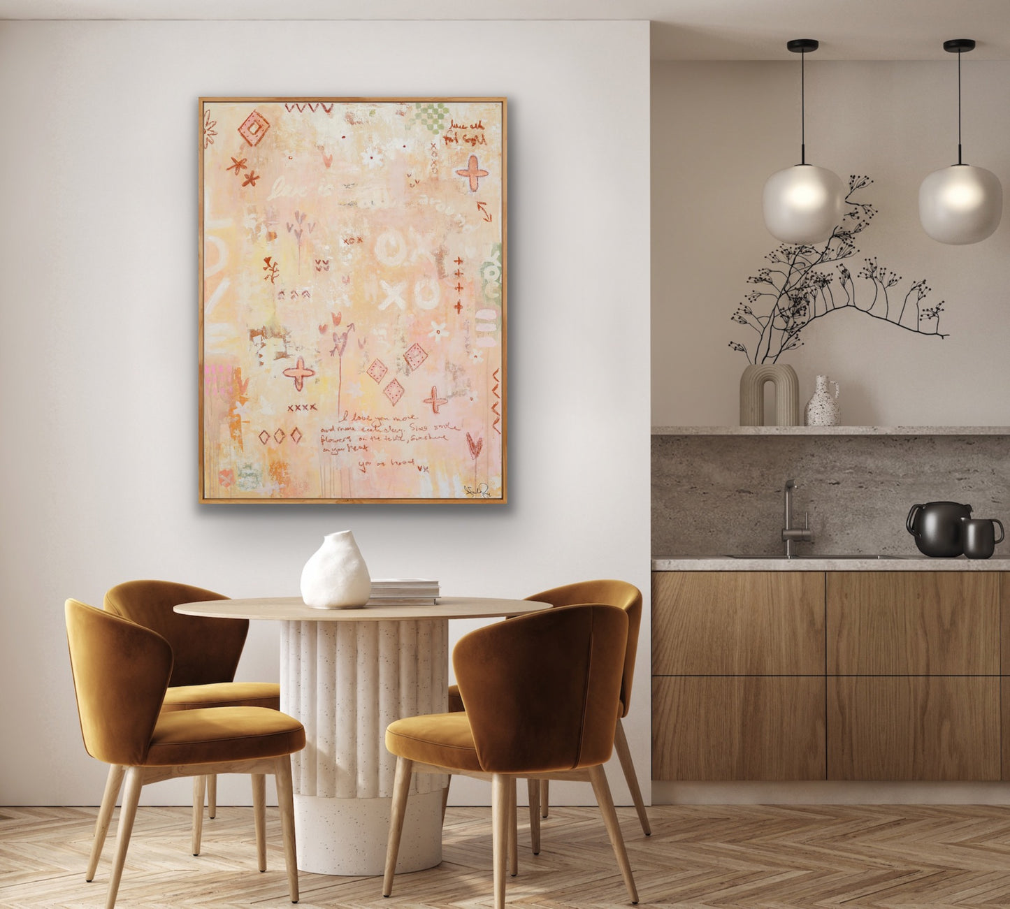 I LOVE YOU......Just the way you are - an original on canvas (SOLD)