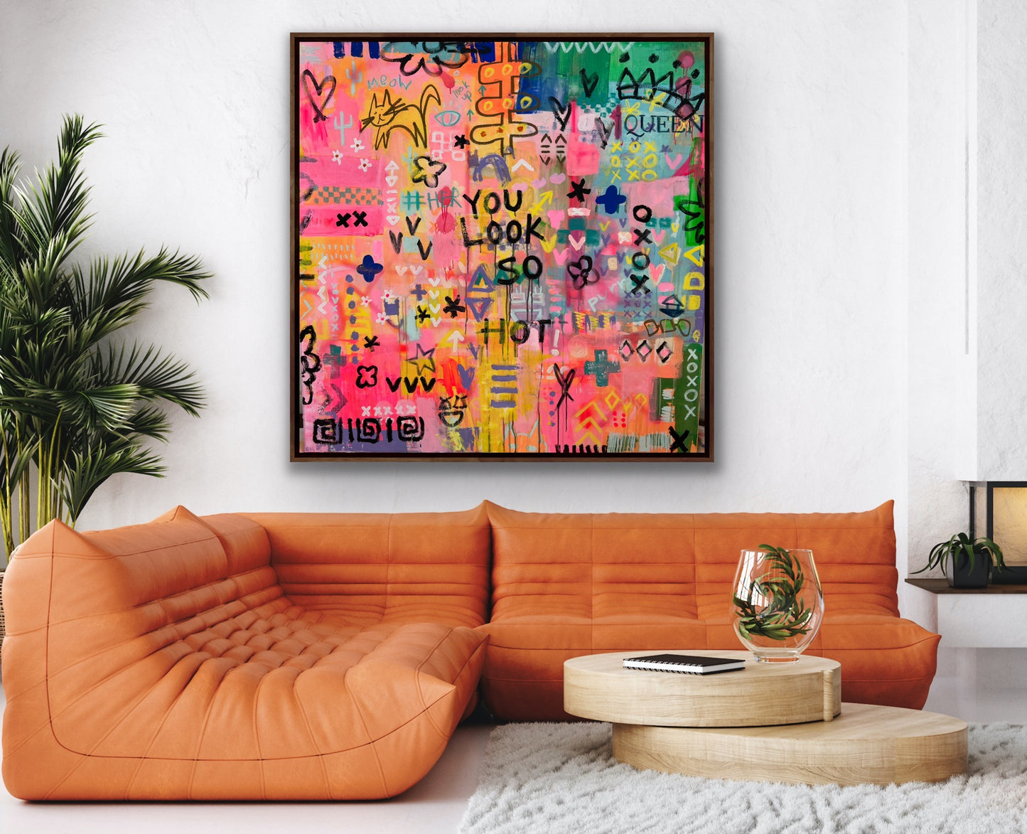 YOU LOOK SO HOT - an original on canvas SOLD