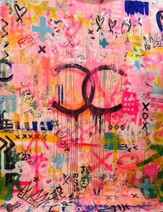 HAPPY BIRTHDAY LIZ   - an original on canvas SOLD