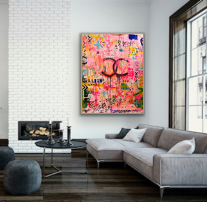 HAPPY BIRTHDAY LIZ - an original on canvas SOLD