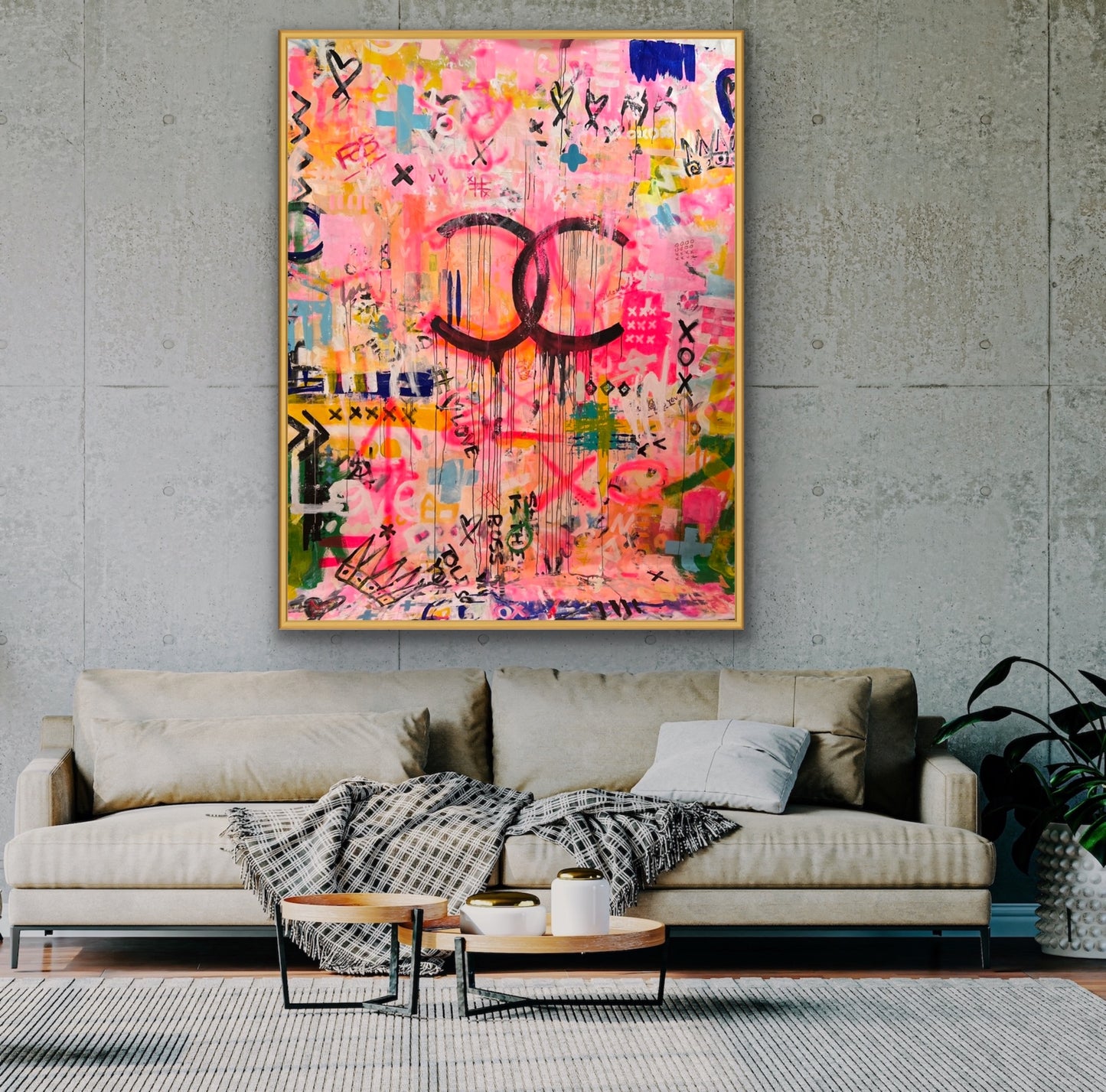 HAPPY BIRTHDAY LIZ - an original on canvas SOLD