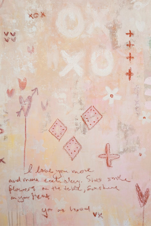 I LOVE YOU......Just the way you are - an original on canvas (SOLD)