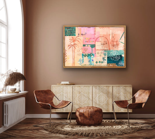 SUNSET SIPS MARRAKESH  - print