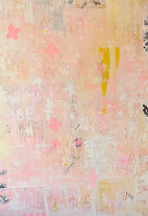 POSITIVE VIBES - JUST BE    an original on canvas SOLD