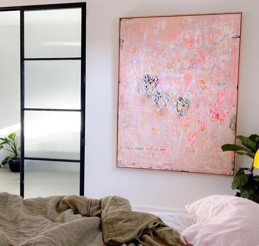 LOVE SERIES  - so in  love  - an original on canvas SOLD