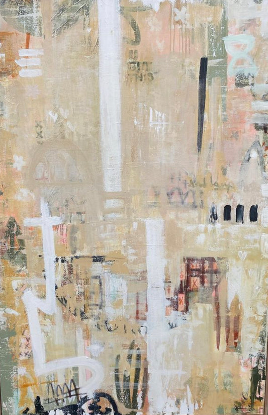 LANEWAY LOVERS  - an original on canvas SOLD