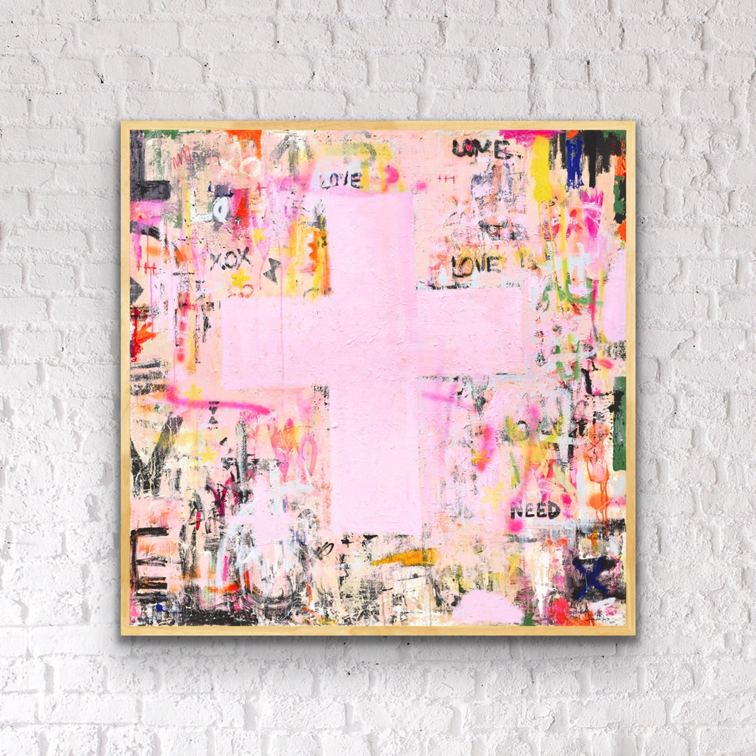 URBAN SERIES - Love is all you need - an original on canvas SOLD