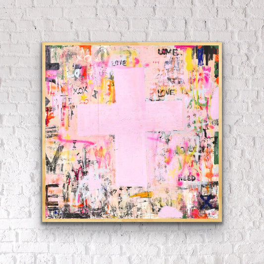 URBAN SERIES  - Love is all you need  - an original on canvas SOLD