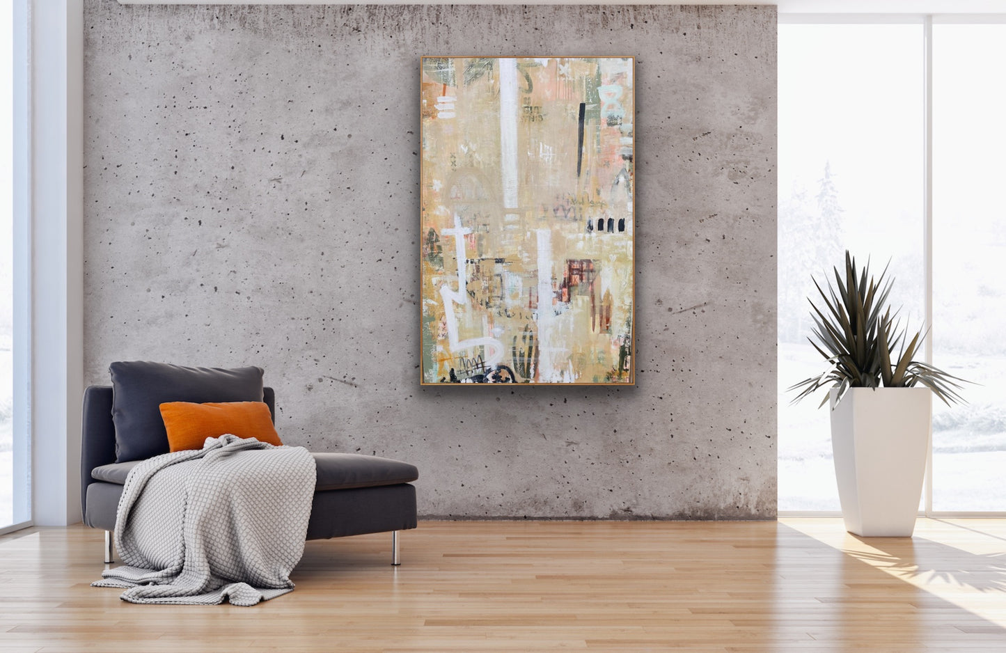 LANEWAY LOVERS - an original on canvas SOLD