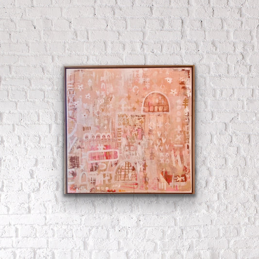 U DO U SERIES - Miss Optimist    - an original on canvas