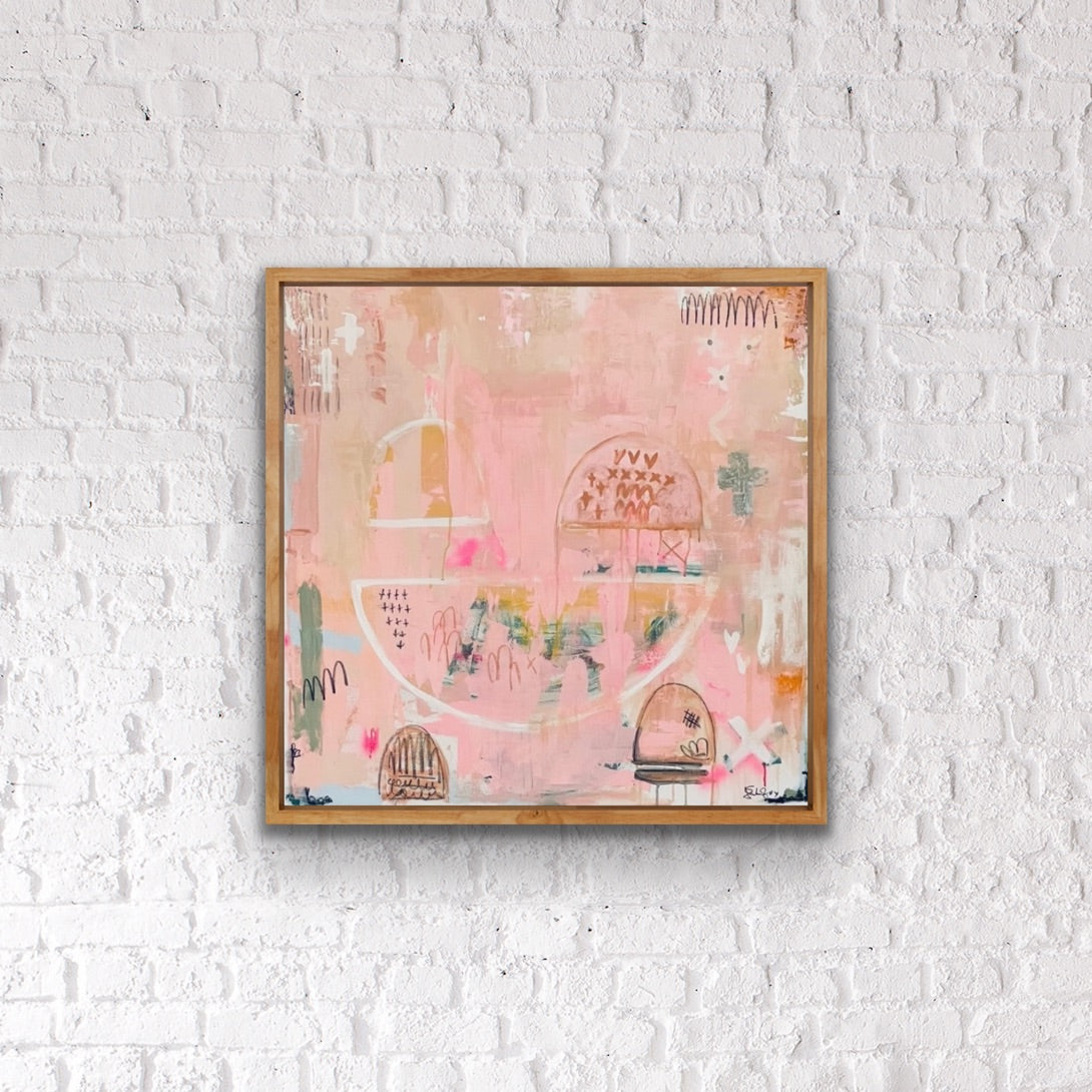 POSITIVE VIBES SERIES - Be U - an original on canvas SOLD