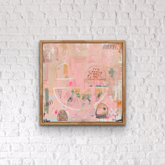 POSITIVE VIBES SERIES -  Be U    - an original on canvas SOLD