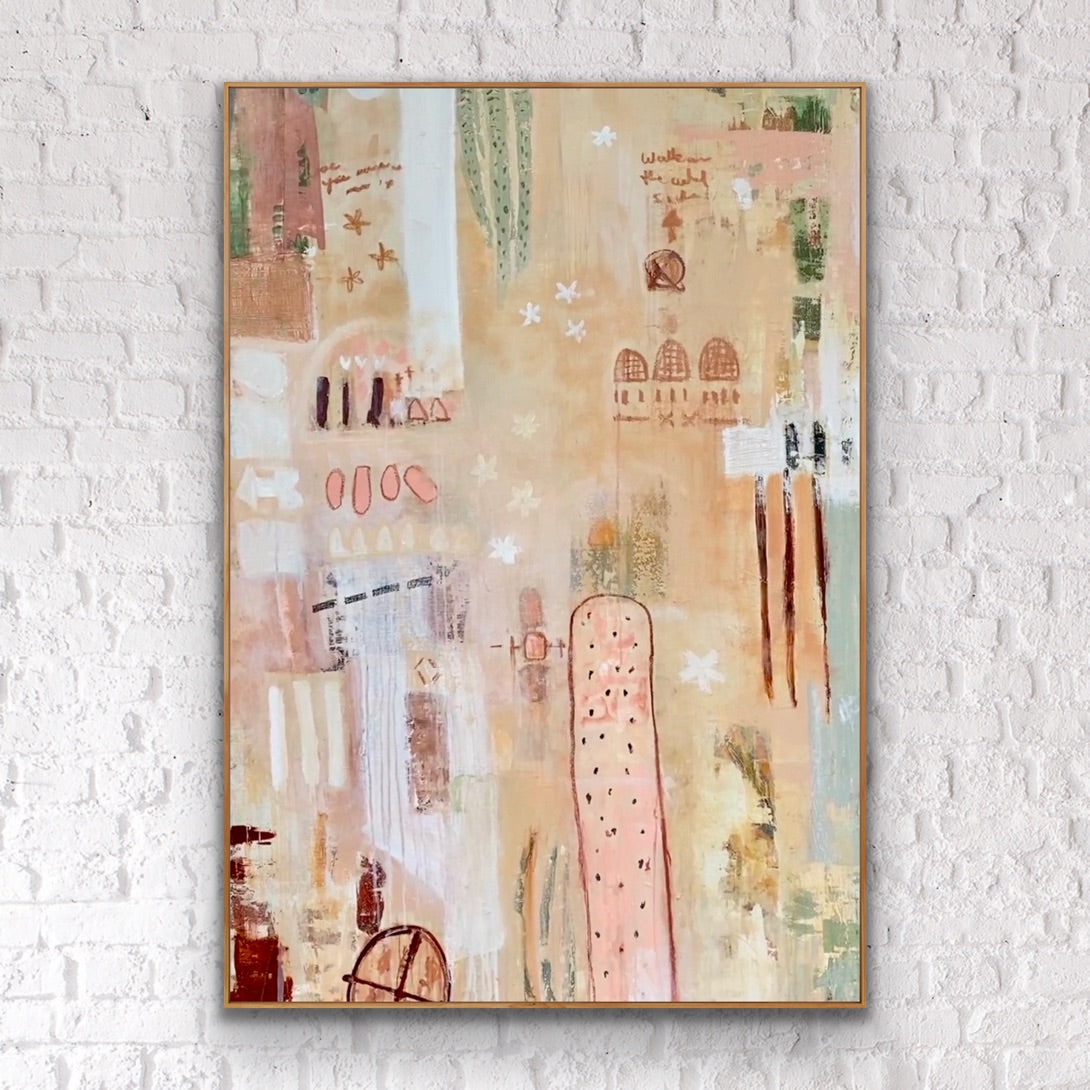 WALK ON THE WILD SIDE - an original on canvas SOLD