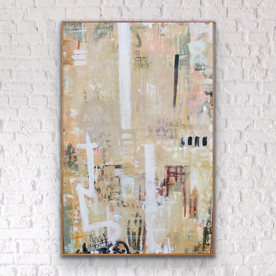 LANEWAY LOVERS - an original on canvas SOLD