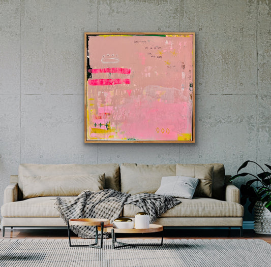 SOMETIMES ITS OK TO GET YOUR HALO DIRTY    - an original on canvas  - SOLD