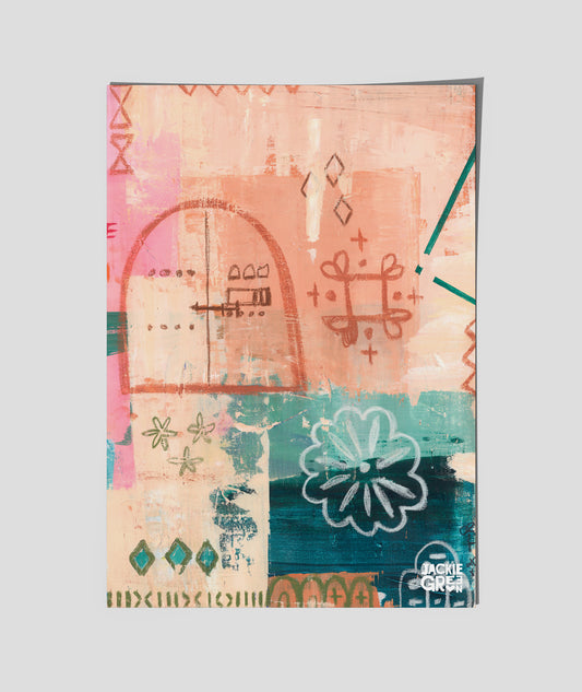 SUNSET SIPS MARRAKESH   -  poster  2 by Jackie Green