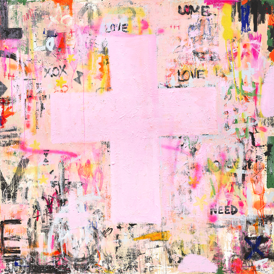 URBAN SERIES  - Love is all you need  - an original on canvas SOLD