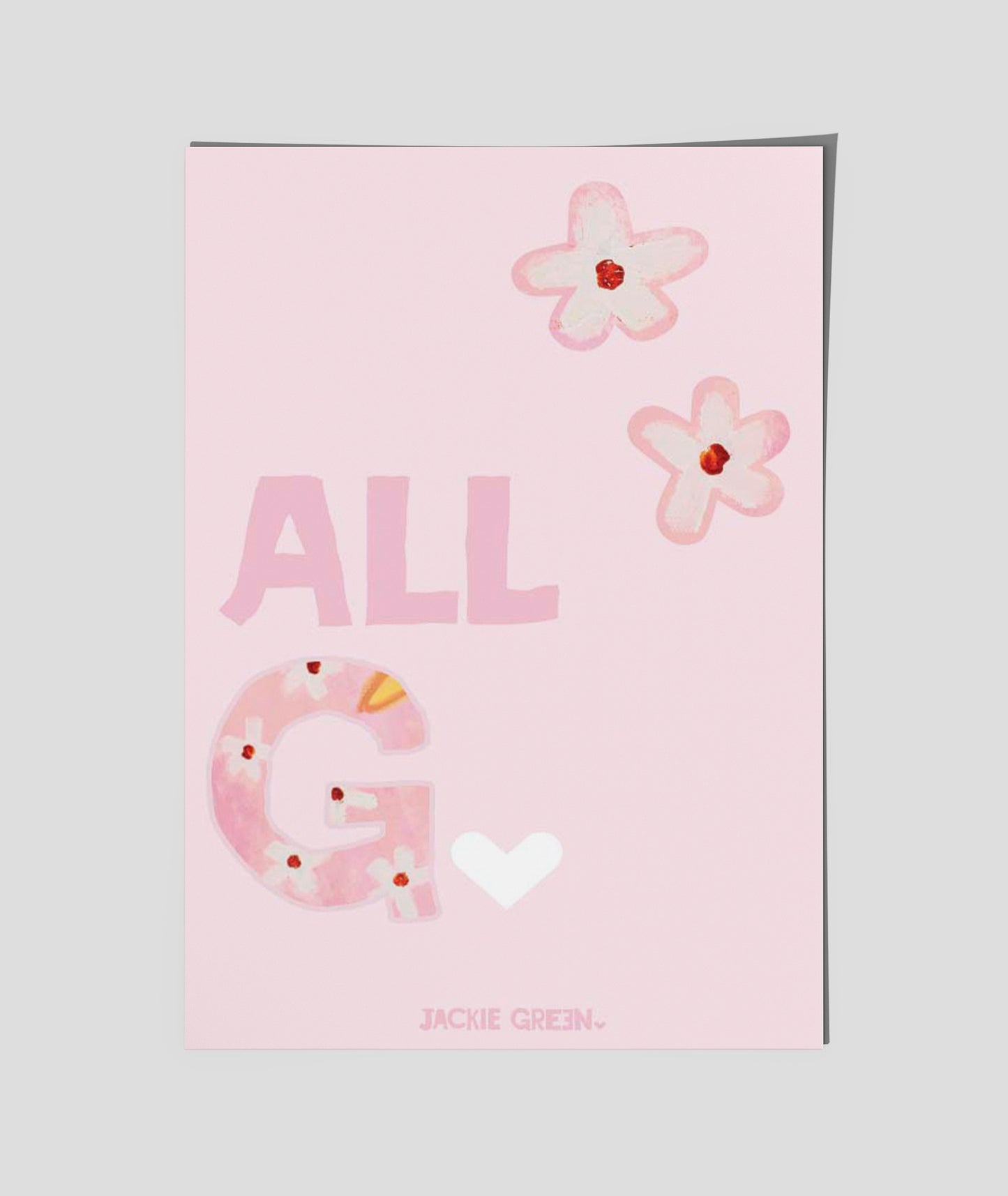 LUCKY CAT   poster by Jackie Green