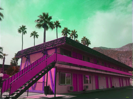 PALM SPRINGS DESERT LODGE fine art print by Jackie Green