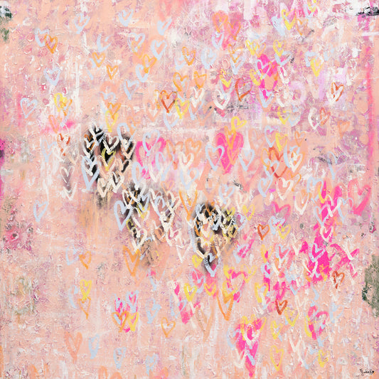 LOVE SERIES  - so in  love  - an original on canvas SOLD