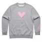 Follow your heart - Crew neck jumper - grey marle